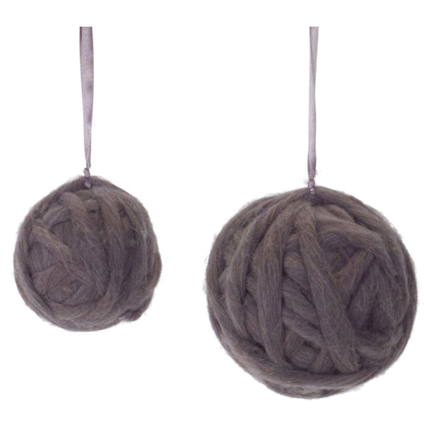 The Holiday Aisle® 12 Piece Yarn Ball Ornament Wayfair